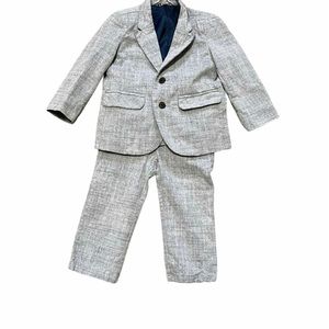 (2) sold separately Chambray suits with button accents ,